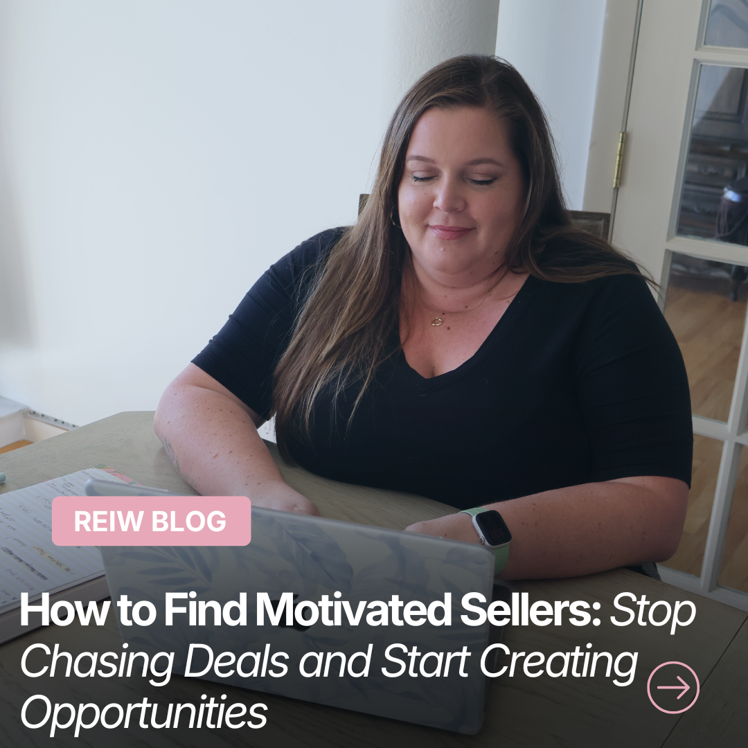 Real estate investor finding motivated sellers and creating off-market real estate deals